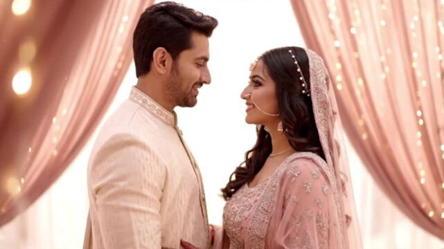 Newlywed couple